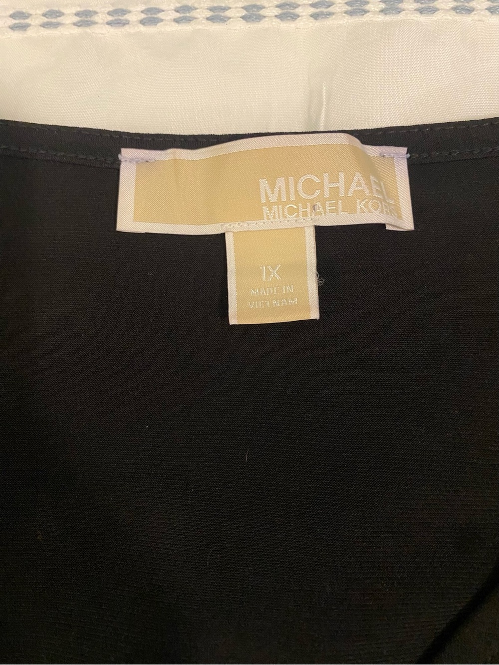 Michael Kors Black V-Neck Tunic Top - Picture 4 of 8